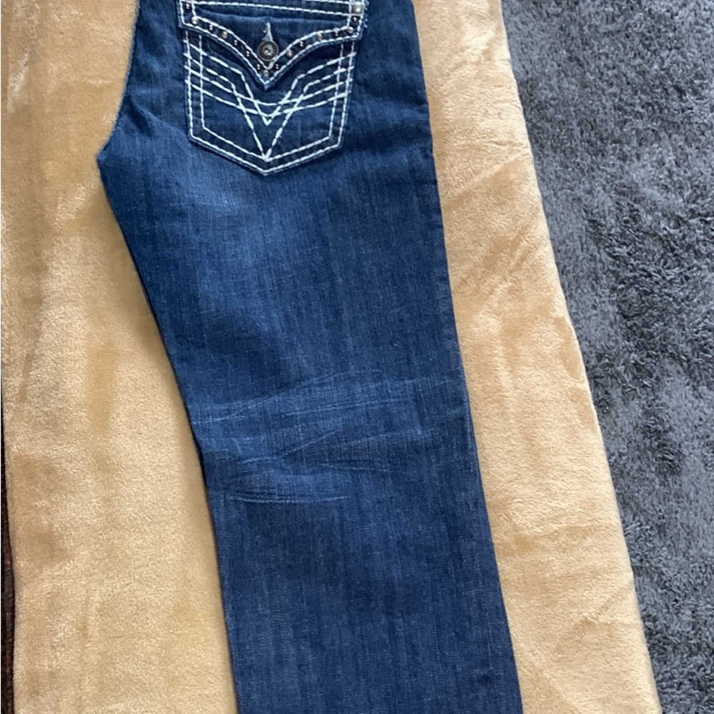 Vigoss Dark Blue Straight Leg Jeans